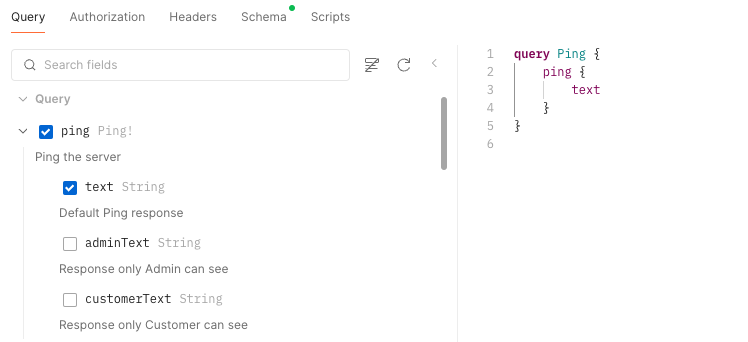Postman query